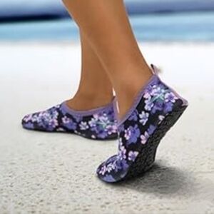 Quick Dry Water Swim Shoes, Flexible Soles, Yoga Beach Sports Travel, Purple